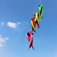 9KM 1.2m Spinner Windsock Turbine Line Laundry Pendant Soft Inflatable Show Kite 30D Ripstop Nylon with Bag 2