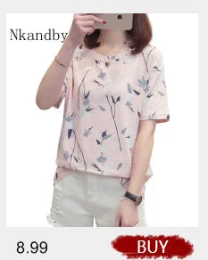 Nkandby Plus size WONDERFUL DAY Print Long T shirts Summer Women Loose Slit Femme Tops Cotton Tshirt Short sleeve Ladies t-shirt