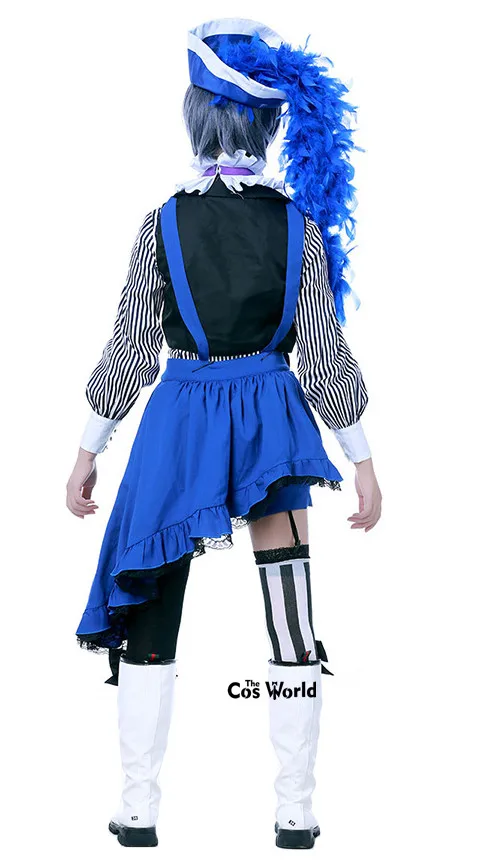 Black Butler Kuroshitsuji Ciel Uniform Outfit Anime Cosplay Costume 3