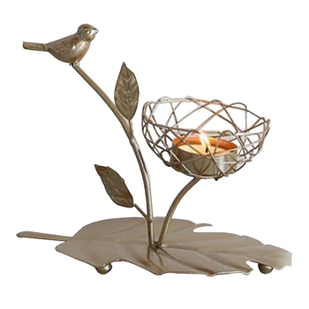 

Vine Leaf Metal Votive Candle Holder Tealight Candle Holder Table