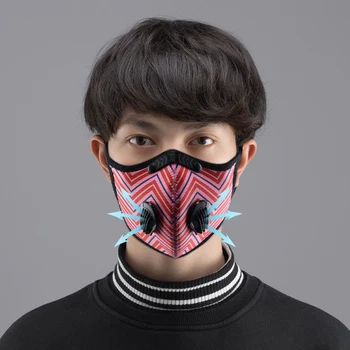 

Cycling Face Mask Activated Carbon Dust-Proof Anti Pollution Masks Bicycle Bike Outdoor Sport Breathing Face Mask Unisex