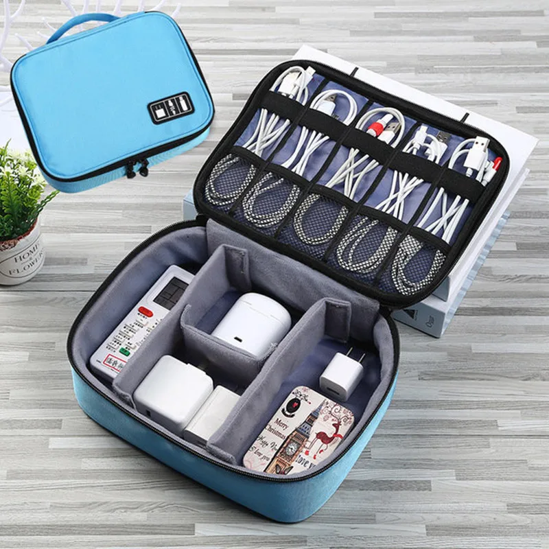 

Digital Storage Bag U Disk Mobile Phone Accessories Storage Bag Charger Data Cable Multi-function Storage Bag
