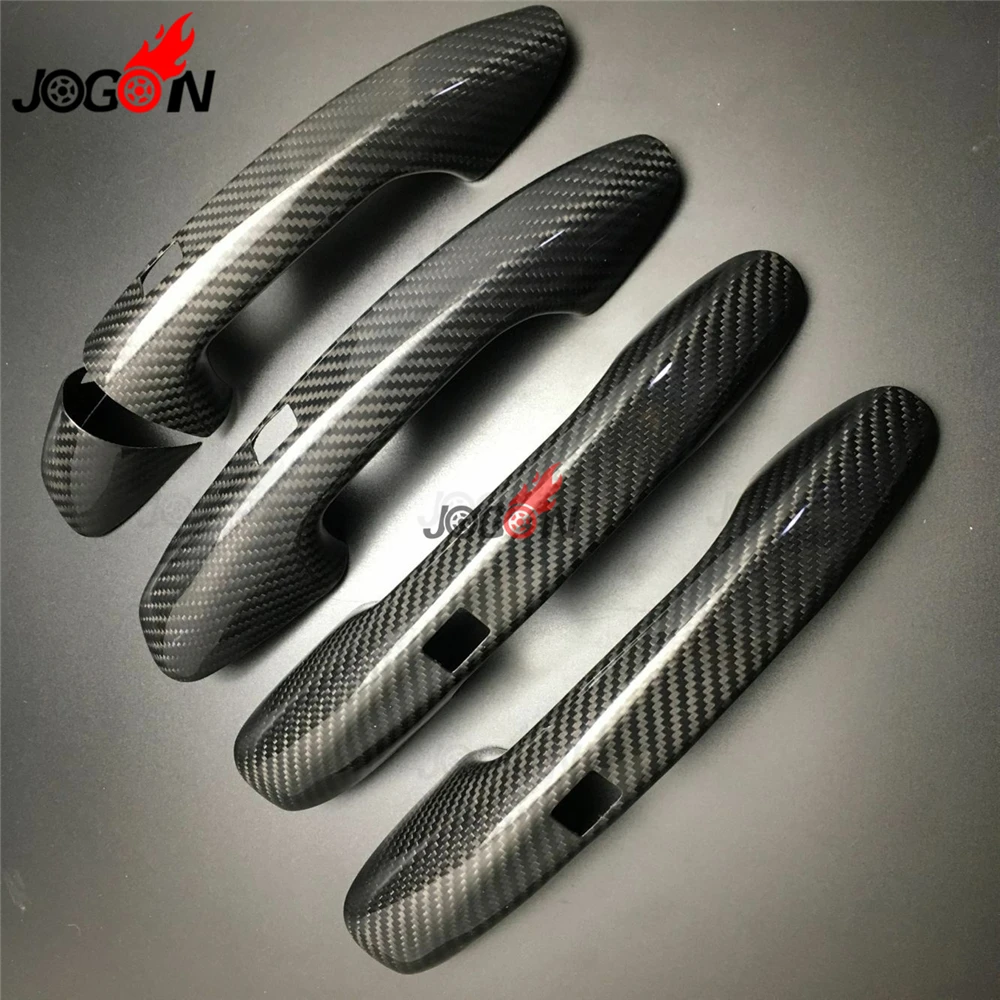 US $70.88 Left Hand Drive Car Real Carbon Fiber Door Handle Cover Trim For Benz C E S Glc Gle Class W205 W213 X253 W222
