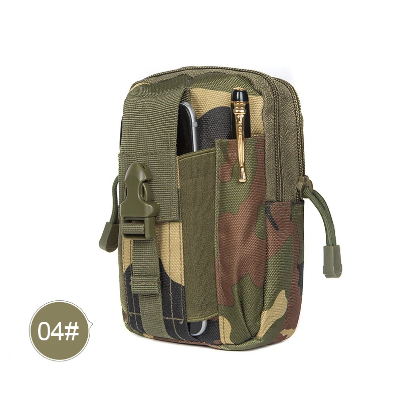 Мужская тактическая Сумка Molle, поясная сумка на талию, маленькая карманная военная сумка для бега, сумки для кемпинга, бумажник для мобильного телефона, инструмент для путешествий - Цвет: 04