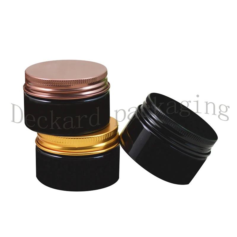

30g Travel Empty Mini Deep Brown Plastic Cream Jar Container Women Cosmetic Bottle Refillable Container for Face cream screw cap