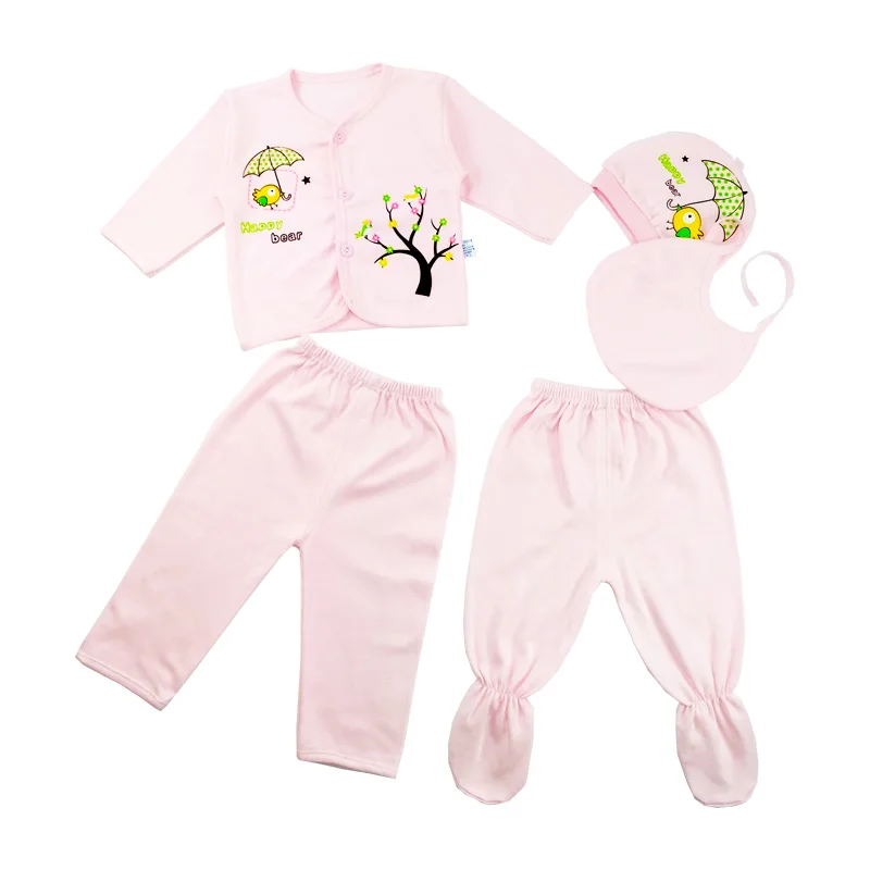 baby outfit matching set Bekamille Newborn Baby Clothing Suit (5pcs/set) Baby's Sets Boys/Girls Bibs Hat Pants Tops Cotton 0-3months Baby Clothing Set classic Baby Clothing Set