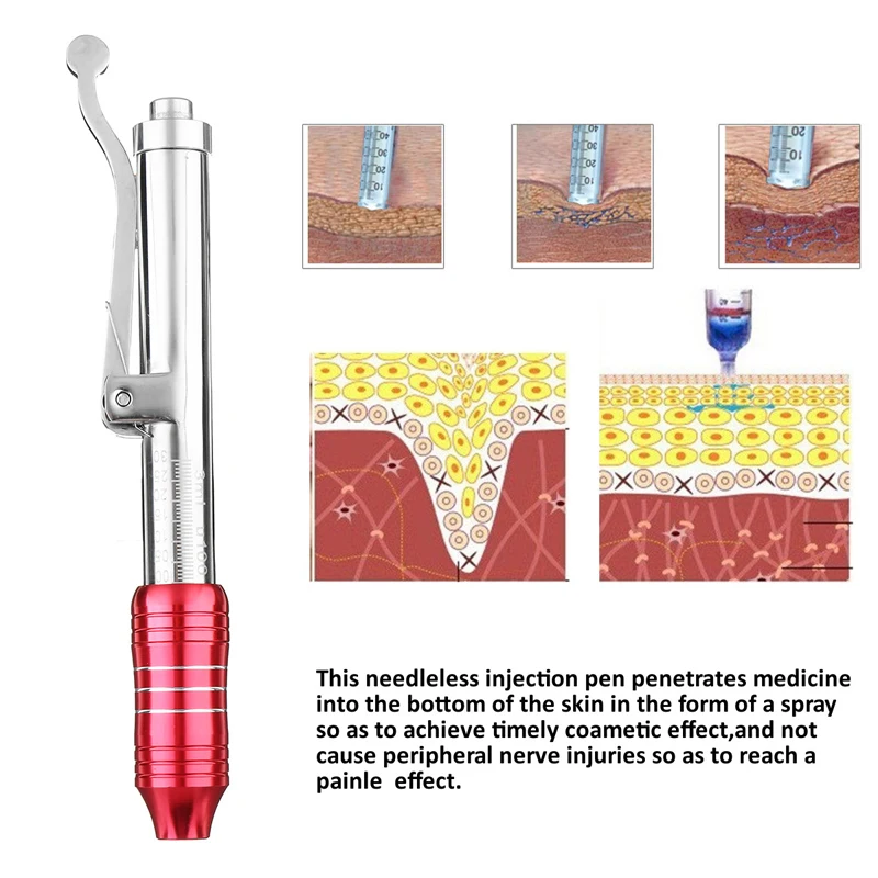 Гиалуроновая кислотная ручка наполнитель дермальный с шприцем для защиты от морщин лифтинг губы гиалурон пистолеты Распылитель гиалуроник ручка инъекции