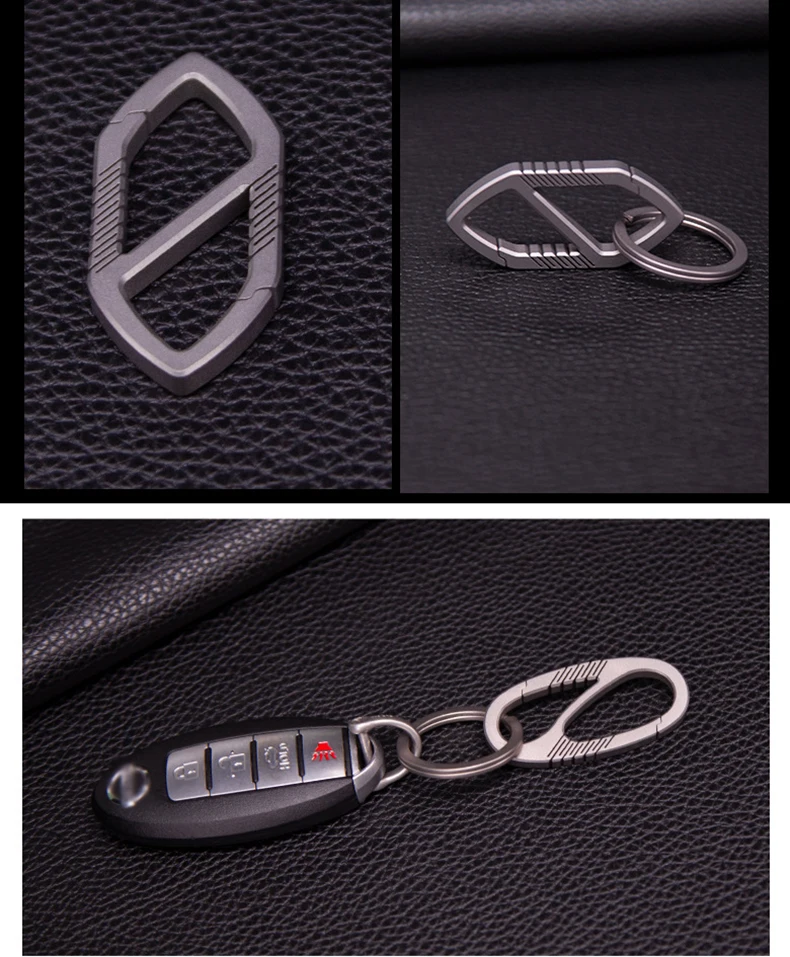 Titanium Men Women Car Keychain Rotatable Buckle Luxury Key Chain Ultra Lightweight EDC Key Ring Holder Upscal Gift for Men Titanium Men Women Car Keychain Rotatable Buckle Luxury Key Chain Ultra Lightweight EDC Key Ring Holder Upscal Gift for Men