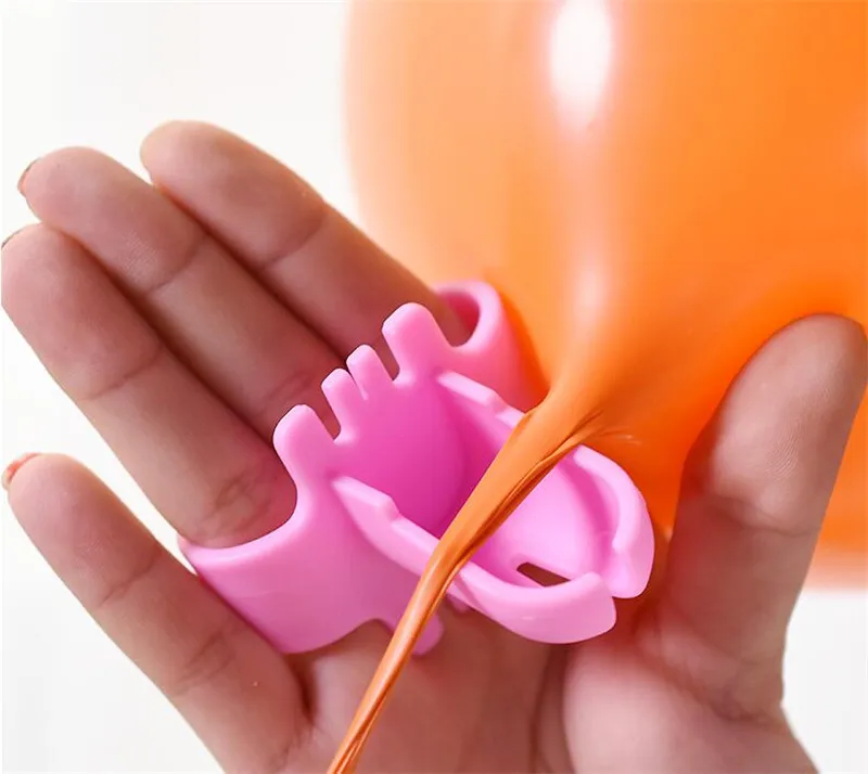 Balloon knotter 10 шт. Хромированные Металлические Волшебные длинные латексные воздушные гелиевые шарики, День подарков будущей матери Свадебные украшения на день рождения Дети Infatable Globos - Цвет: Balloon knotter
