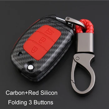

Carbon fiber Key Case Cover For Hyundai Elantra (2011-2015) i20 (2012-2015) i40 (2012-2015) Santa Fe(ix45)2013-2014 key House