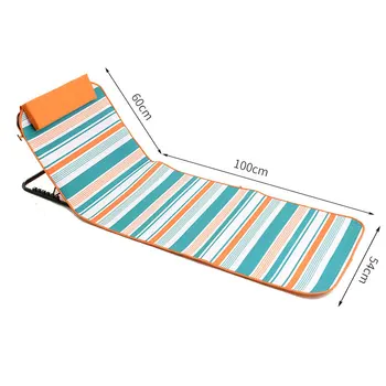 

Outdoor Portable Folding Dual-purpose Chair Fishing Folding Recliner Car Camping Office Nap Chair Beach Chair Oxford Cloth