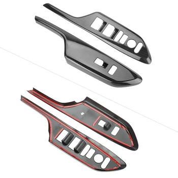 

Brand New 4Pcs Carbon Fiber Style Door Handle Armrest Trim Strong Adhesive Paste Back Of Product For Honda Civic 2016-2017