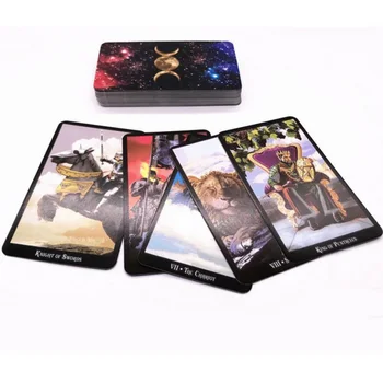 

O The Witche Tarot Deck Cards for Beginners and Tarot Lovers 103 * 60mm, a Total of 78 Sheets Board Game More Than 4 Years Paper