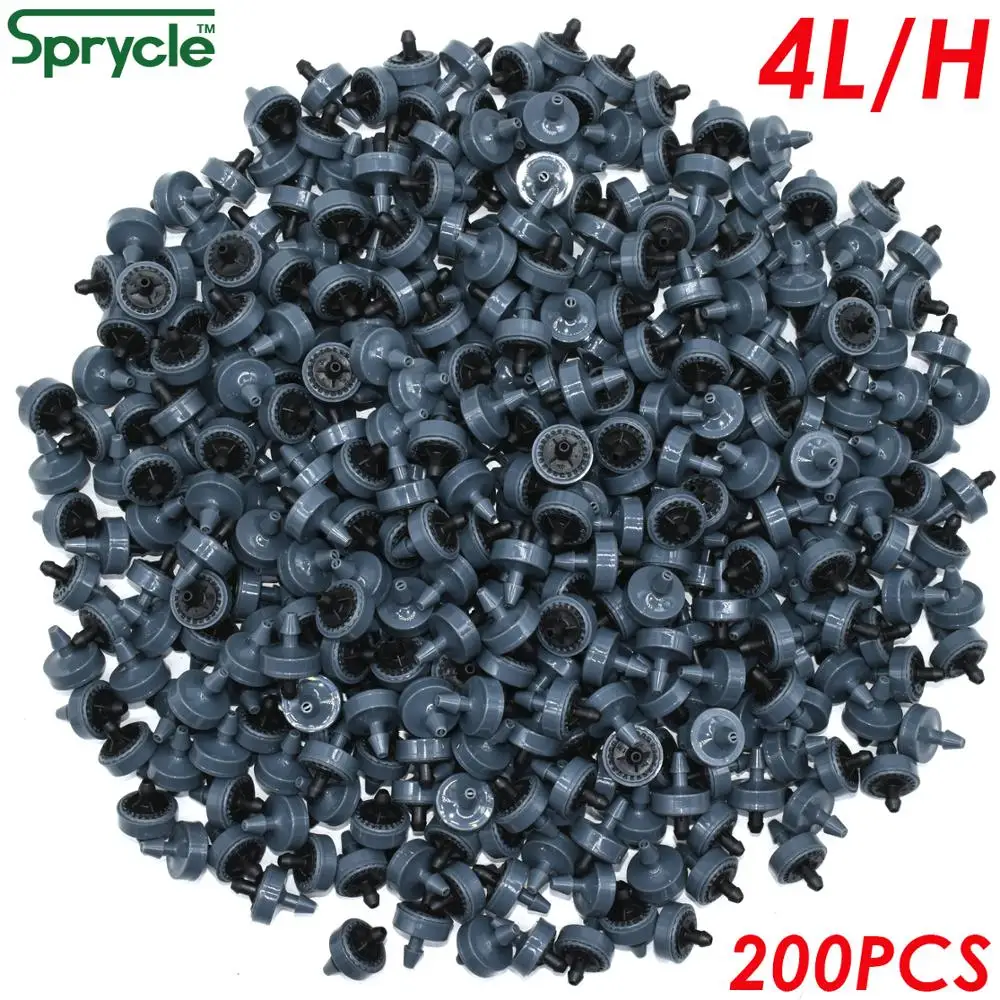 

SPRYCLE 200X Garden 2L 4L 8L Pressure Compensating Emitter Regulator Drip Irrigation Fixed Flow Dripper 4/7mm Hose Greenhouse