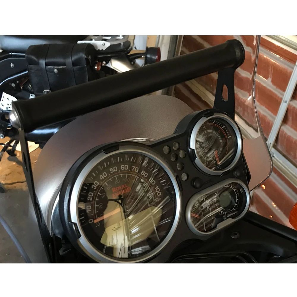 Moto GPS Supporto Navigazione per Royal per Enfield per Himalayan 2016 2017 2018 2019 2020 Moto Telefono GPS Piastra Navigazione Staffa Bar Mount Accessori