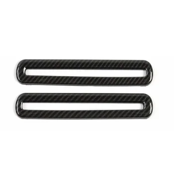 

For Dodge Challenger 2015-2019 Air Outlet Vent Cover Carbon Fiber Style Decals Decoration 2pcs Set