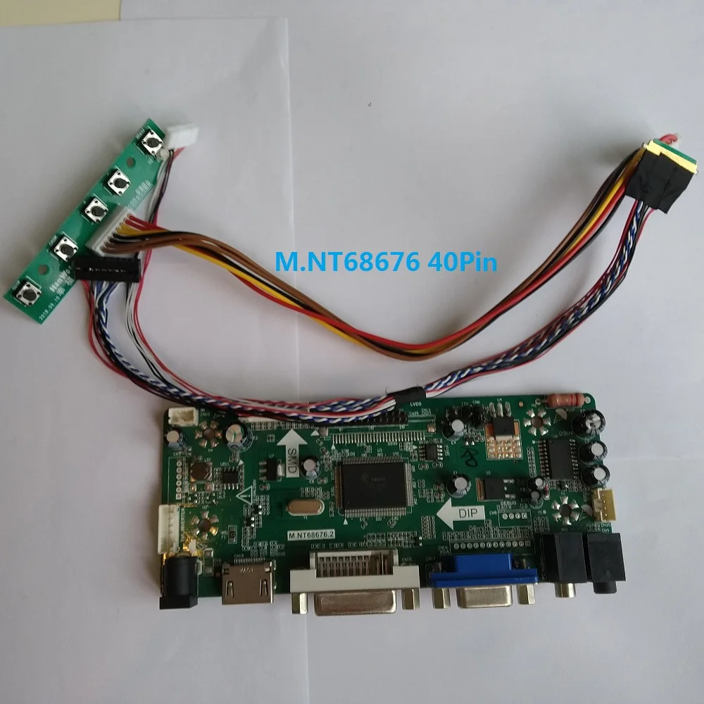 Комплект для LP140WH2-TLS1 аудиокарты DIY 40pin LVDS 1366*768 плата контроллера светодиодный ЖК-монитор HDMI VGA 1" DVI панель