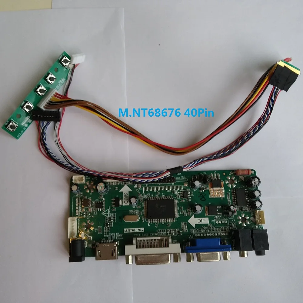 Комплект для LP140WH2-TLS1 аудиокарты DIY 40pin LVDS 1366*768 плата контроллера светодиодный
