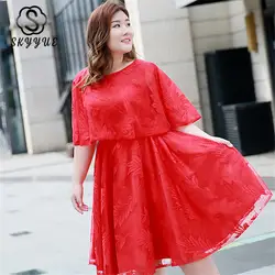 Skyyue вечернее платье короткий рукав халат De Soiree полые женские вечерние платья 2019 плюс размер o-образным вырезом Вечерние платья T057