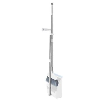 

Broom Dustpan Set Long Handle Upright Standing 180 Degree Rotating for Home Room LBShipping