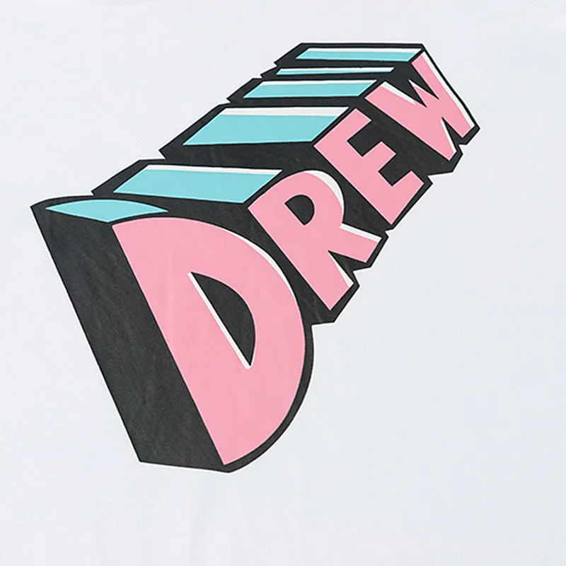 Drewhouse 3D буквы с коротким рукавом хип хоп Уличная одежда Джастин Бибер Канье Уэст