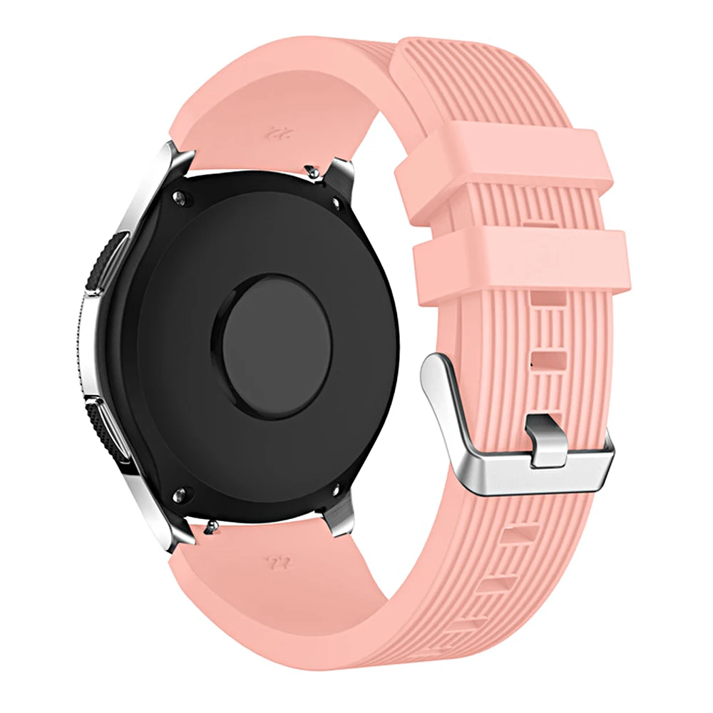 Pink 22 мм силиконовый ремешок для часов samsung Galaxy Watch 46 мм gear S3 Frontier ремешок классические умные часы браслет умные аксессуары - Цвет: Pink