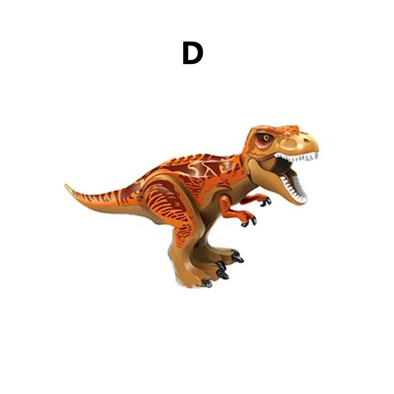 28 см большие Динозавры юрского периода мировой парк строительные блоки игрушки животных детские подарки строительные блоки набор детские игрушки