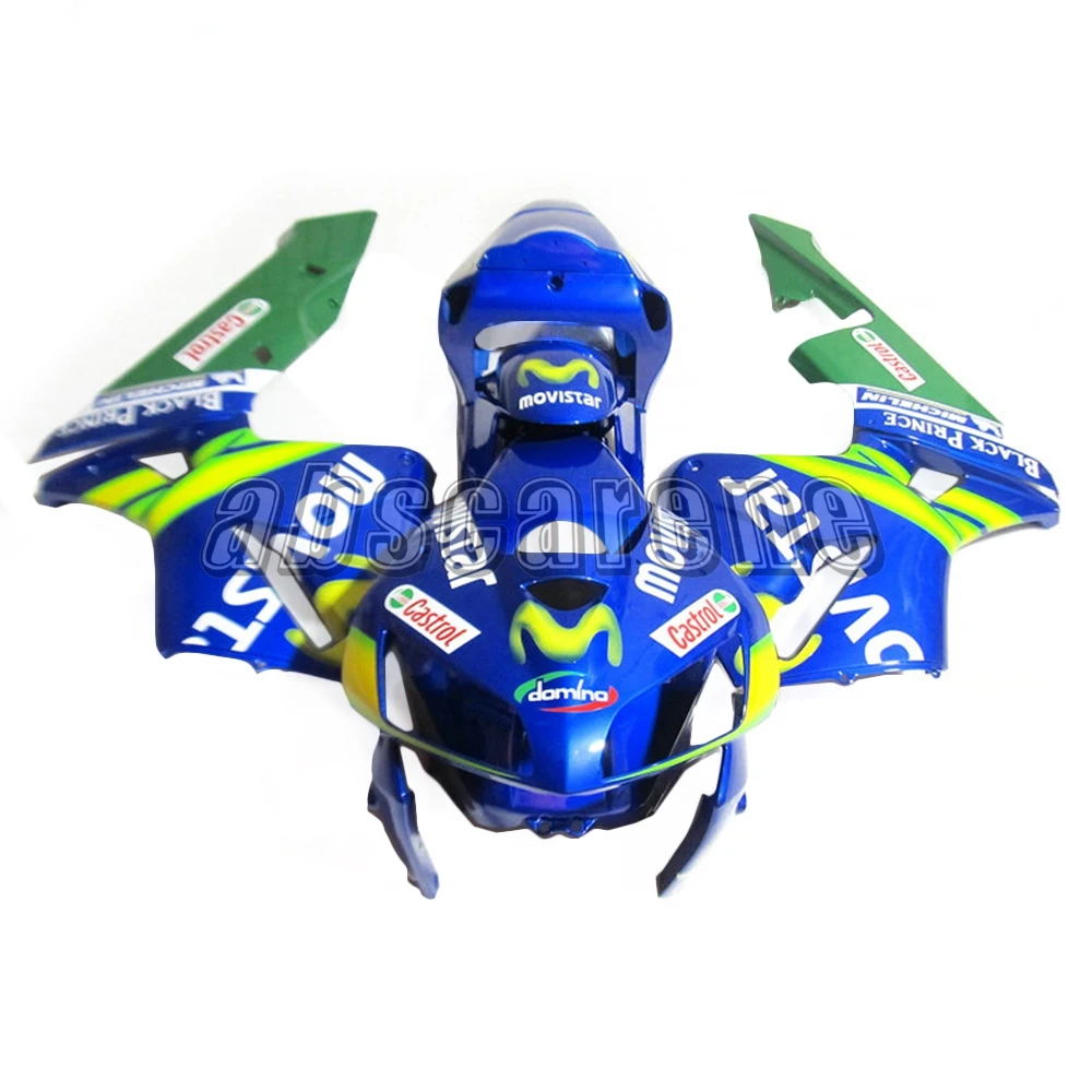 Впрыска полный комплект обтекателя для Honda CBR600RR F5 2005 2006 CBR 600 RR 05 06 ABS пластик мотоциклетный кузов Movistar синий зеленый
