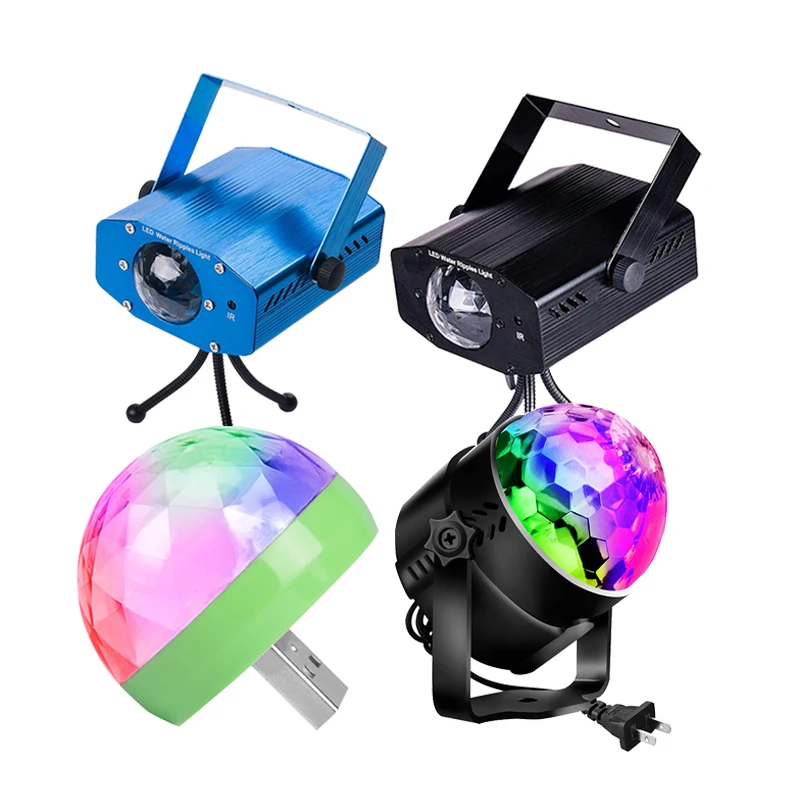 

Newest Stage Lights DJ Disco Ball Lamp Sound Activated Water Wave Laser Light Projector Effect Lighting Christmas Party Wedding