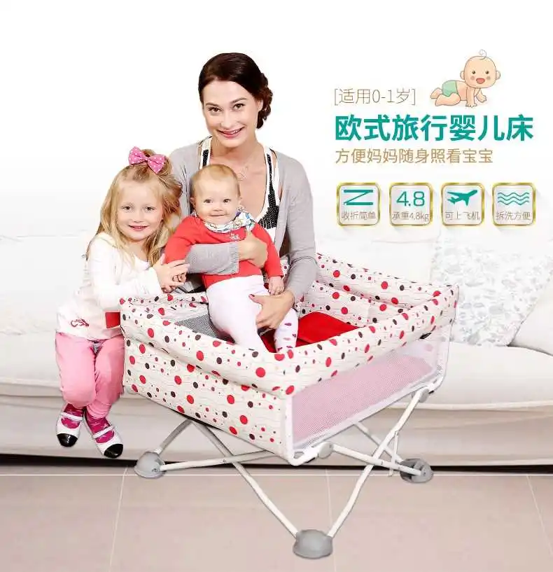 2020 new Baby Crib Cradle Newborn Movable Portable Multi-Function Baby Sleeping Bed Foldable Game Bed Baby Basket Travel Bed