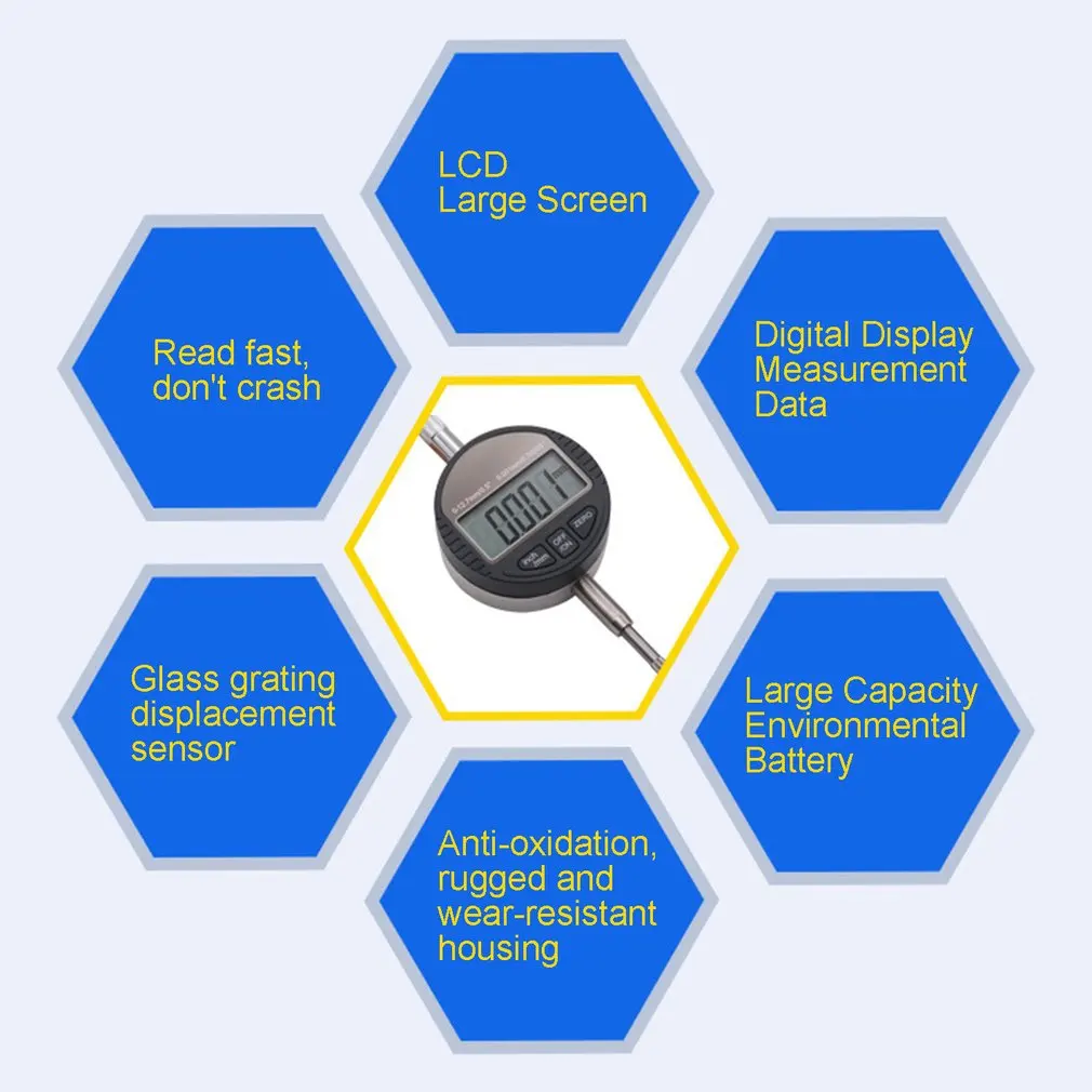 Цифровой индикатор Электронный микрометр метрический/дюймовый цифровой микрометр диапазон 0-12,7 мм Высокая Точность 0,01/0,001 мм