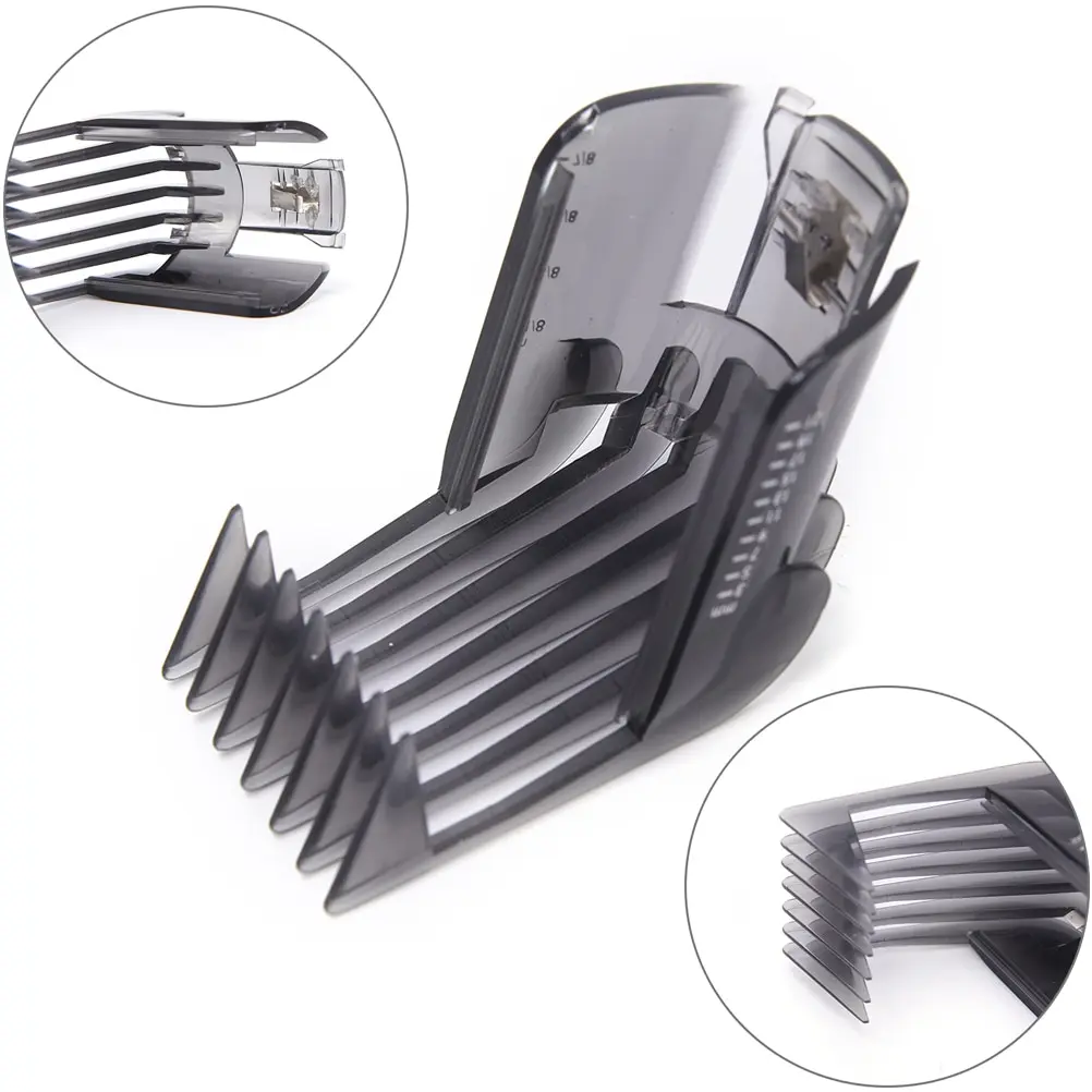 1PCS Black Hair Clippers Beard Trimmer Comb Attachment For Philips QC5130 QC5105 QC5115 QC5120 QC5125 QC5135