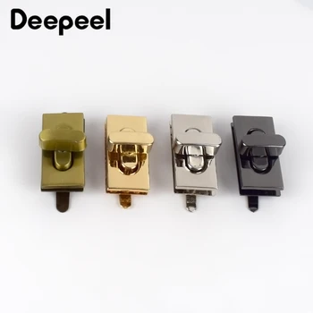 

Deepeel 2pcs 35X17mm Metal Lock Clasp Rectangle Swivel Twist Lock Buckles DIY Bags Hardware Parts Decoration Accessories BF451