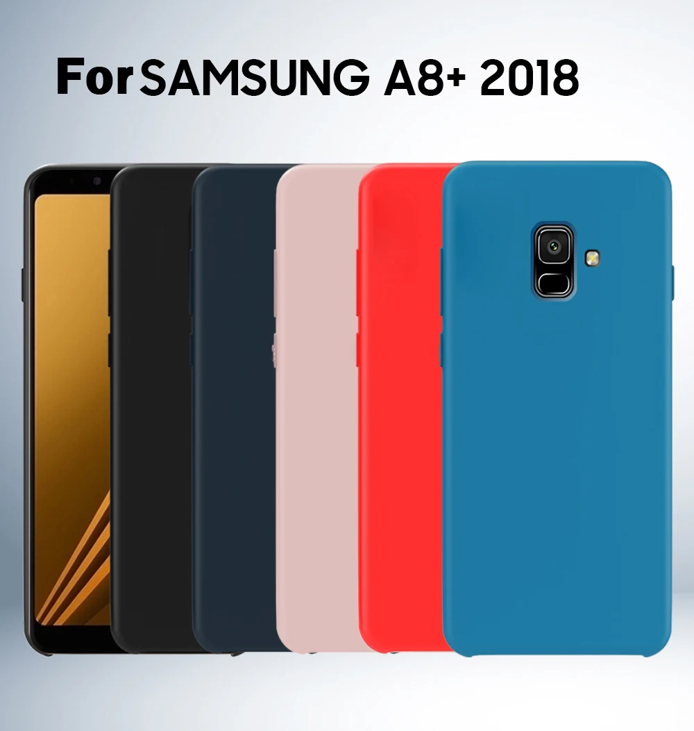 Для samsung A8 чехол жидкий силиконовый мягкий защитный чехол для samsung Galaxy A9 A8 A7 Plus чехол A70 A50 чехол