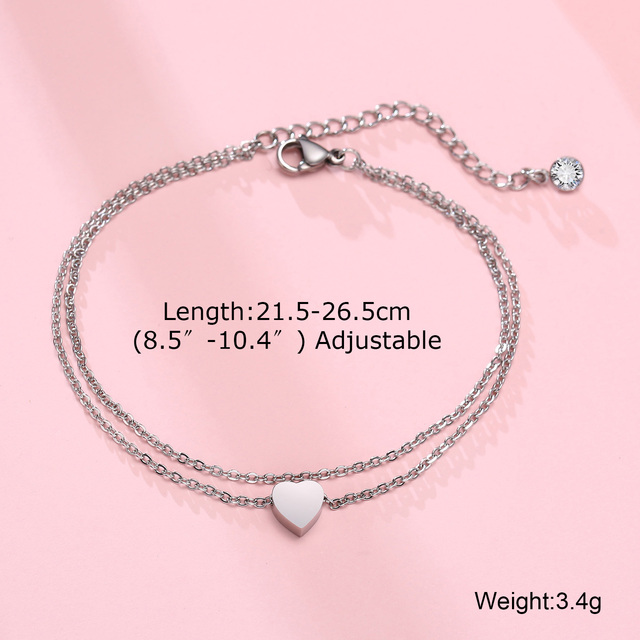 Anklet, Stainless Steel Rope Ankle, Anklets Bracelets for Men Women, Adjustable Twisted Rope Bracelet Gift