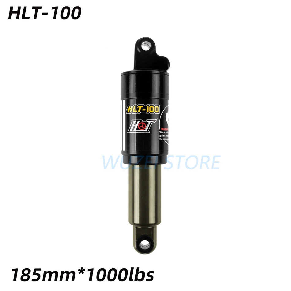 HTL-100 Bike Rear Shocks 125/150/165/185mm Mountain Bicycle Oil Spring Shock 850/1000 lbs Cycle Parts for MTB Electric Snow Bike