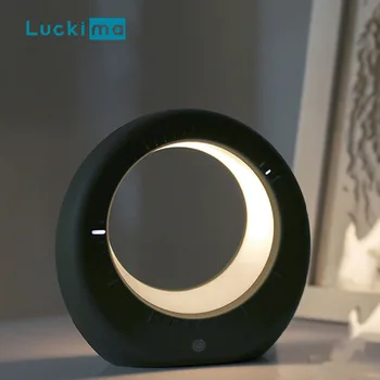 

1600mAh Moon LED Night Light with 14 LED Bulbs Alarm Clock Rechargeable Eco Energy Saving Smart Bedroom Desk Kids Lamp Gift