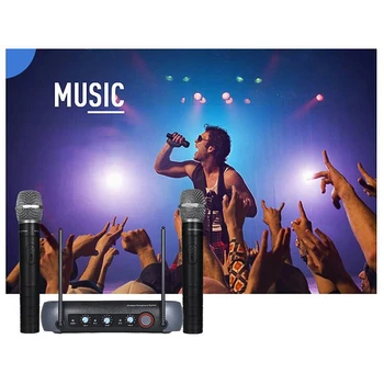 

V900 Wireless Microphone 2 Channels Mixing Function KTV Professional Microphone Home for Karaoke System