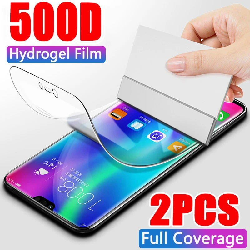 Гидрогелевая пленка для защиты экрана защитная Huawei P40 P30 P20 Mate 20 Pro Honor 9X 8X 10 30 не