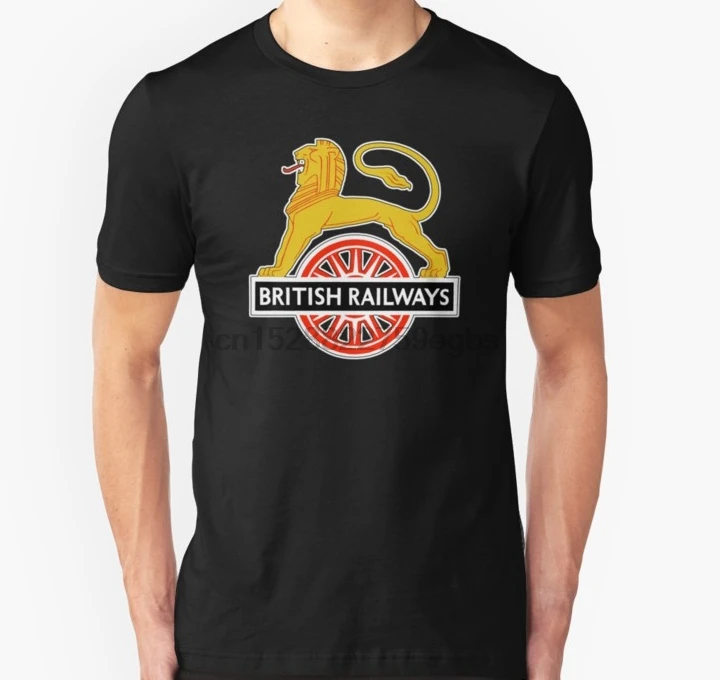 Men Suit Inggris Kereta Api Br Tanda Pertama Logo Inggris Kereta Api Bersepeda Lion Unisex T Shirt Wanita T Kemeja Tee Top T Shirt Aliexpress