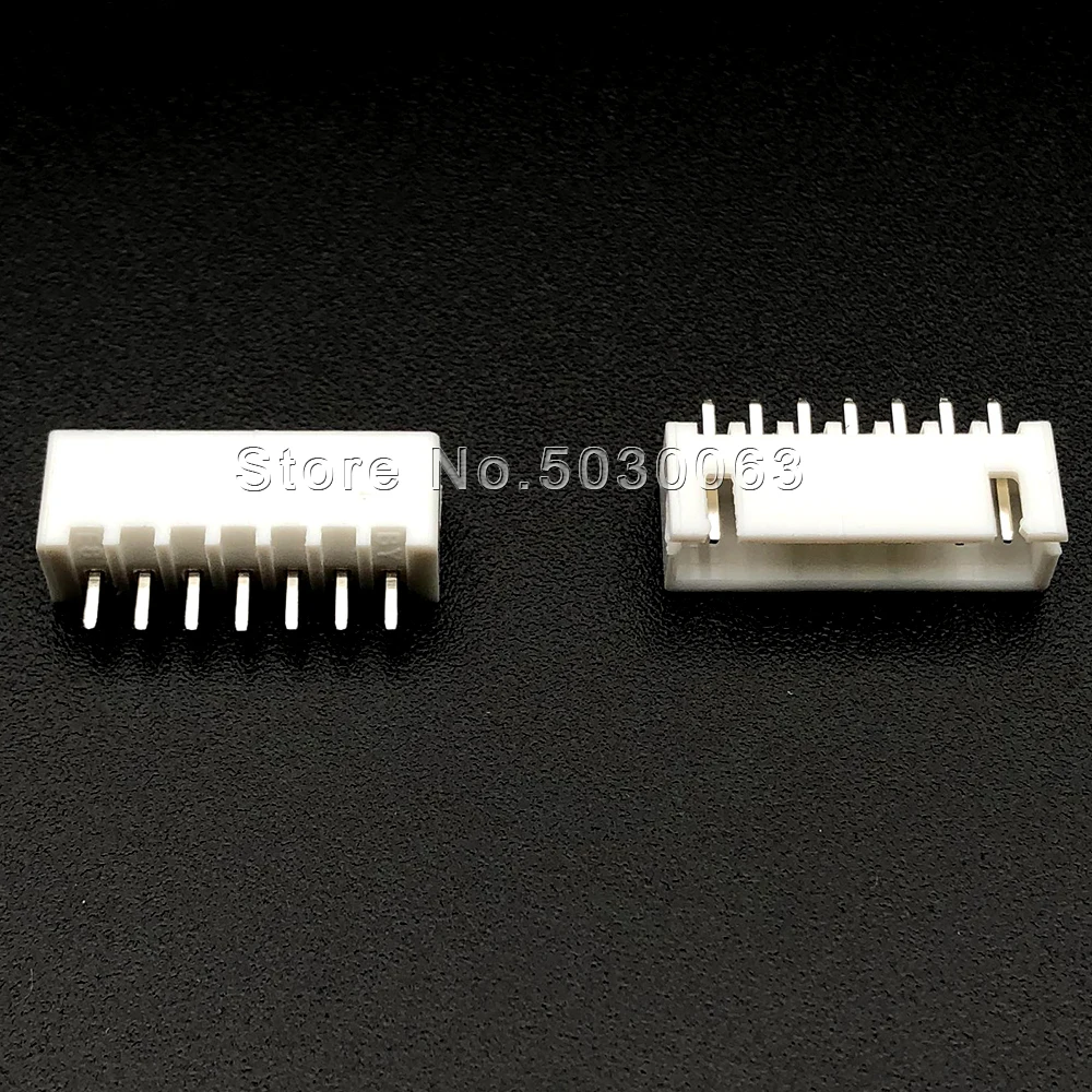 40pcs/lot XH2.54 7P 7pin XH-7A wire Connector XH 2.54mm spacing 180 angle straight pin Header PCB Car | Обустройство дома