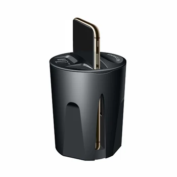 

Fast Car Charger USB Cup Shape Easy Operate Heat Dissipation Output Vehicle Mounted Mobile Phone Durable Auto Stand Wireless