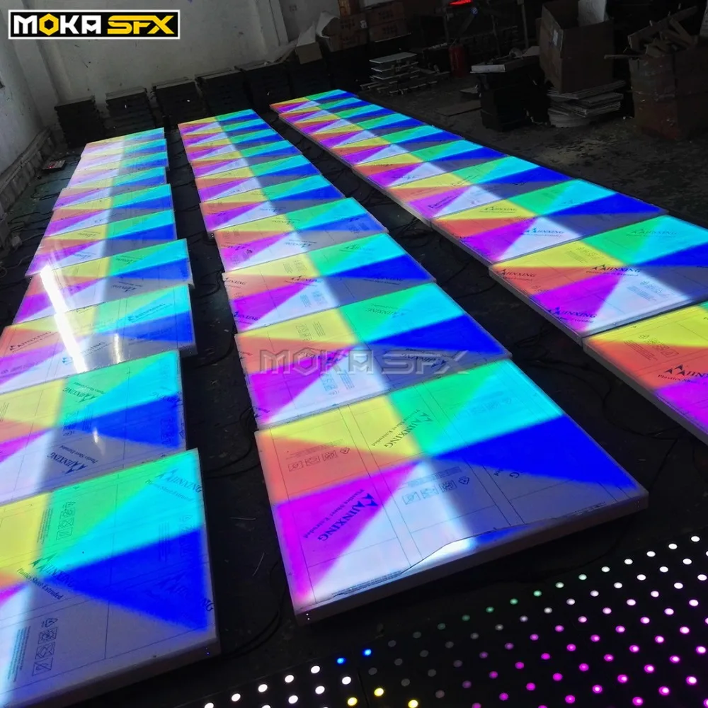48 квадратных метров 1 м * DMX LED танцующий пол RGB led dj свет Светодиодный сценический