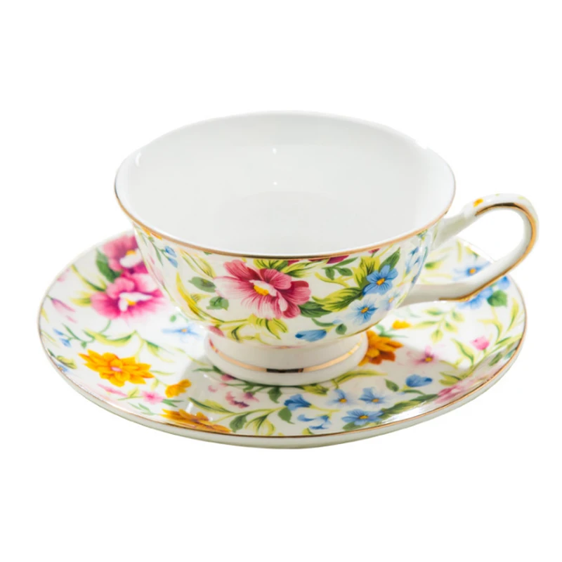 Fine Bone China Coffee Cup And Saucer And Spoon, Funny Fashion Design