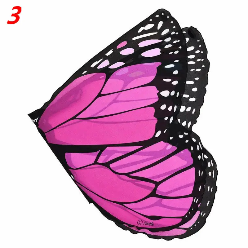Бабочка крыло шаль накидка-палантин сказочная принцесса косплей костюм дети мальчики девочки шарф аксессуары для упаковки - Цвет: 3