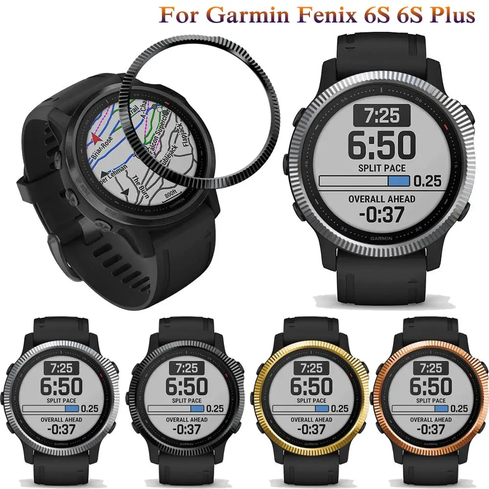 Новые модные чехлы с кольцом ободком для смарт часов Garmin Fenix 6S Plus sapphire чехол из