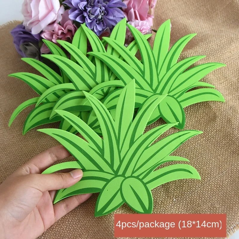 T-N Decorative EVA Foam Colorful Flowers Handmade Wall Stickers Toys Grass Room Children Learning Educational Party Decor DIY