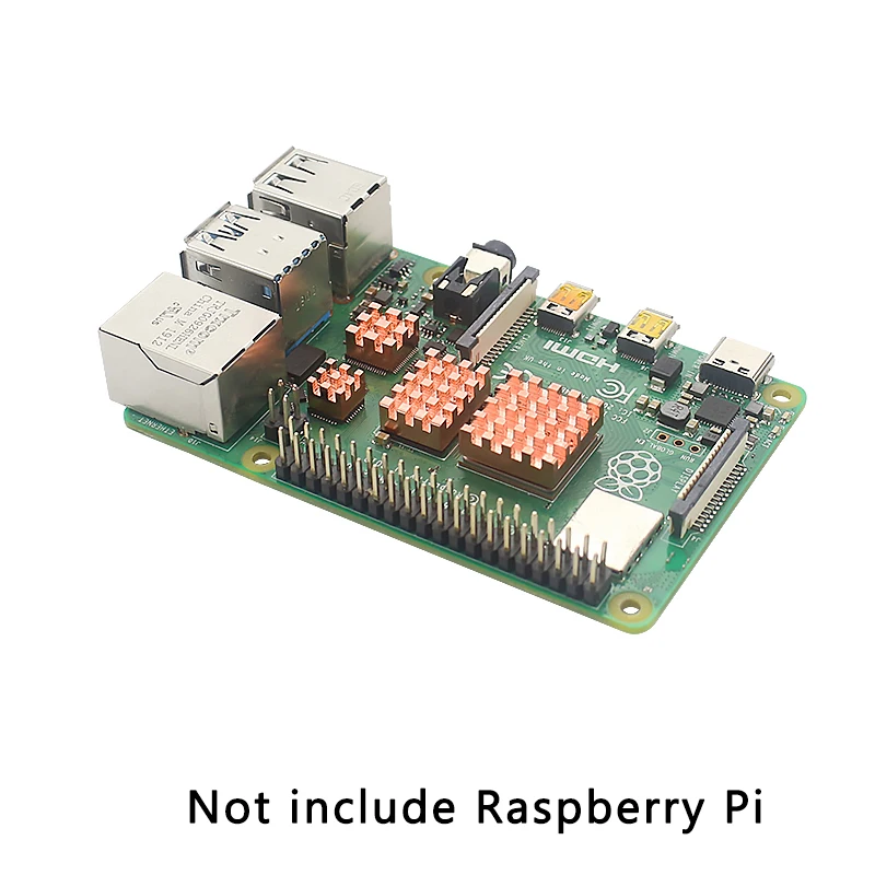 Raspberry Pi 4 медный радиатор 4 металлические радиаторы процессор оперативная память тепловыделение пассивный кулер радиатор для Raspberry Pi 4 Модель B