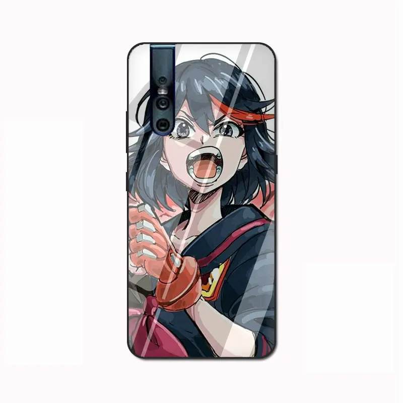 G6 EWAU Kill La Kill закаленное Стекло телефона чехол КРЫШКА ДЛЯ VIVO V9 V15 Y17 Y85 Y89 Y93 Y95 Y91 C - Цвет: G6