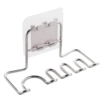 

Storage Stainless Steel Toothbrush Holder Rustproof Shelf Punch-free Shaver Rack Bathroom Organizer Toothpaste Dispenser Toilet